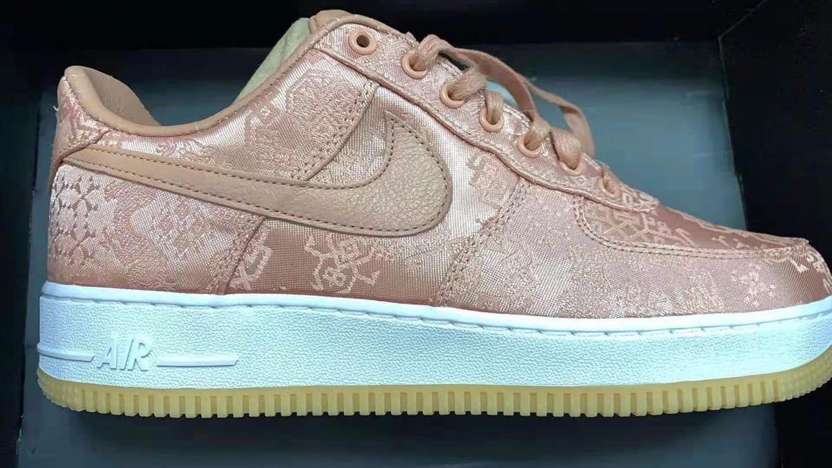 nike rose gold air force 1