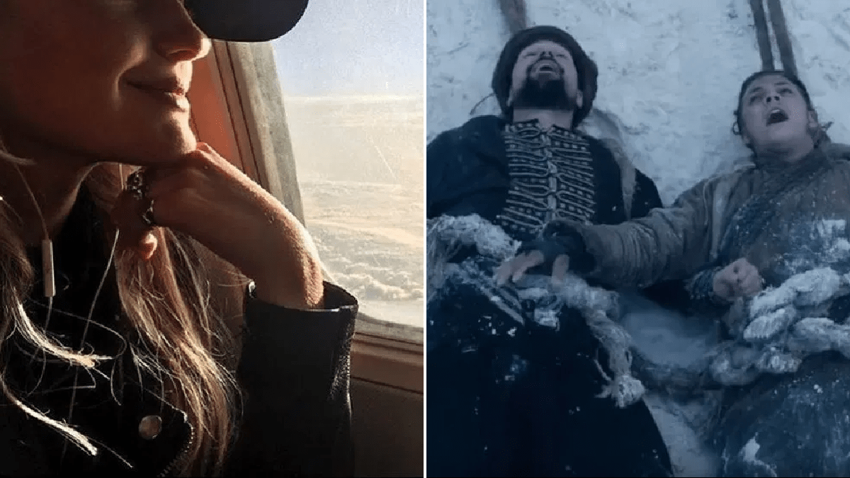 Vikings star Alicia Agneson jokes about her ‘two hubbies’ Ivar and Oleg’s chaotic balloon ride ahead of season 6 return