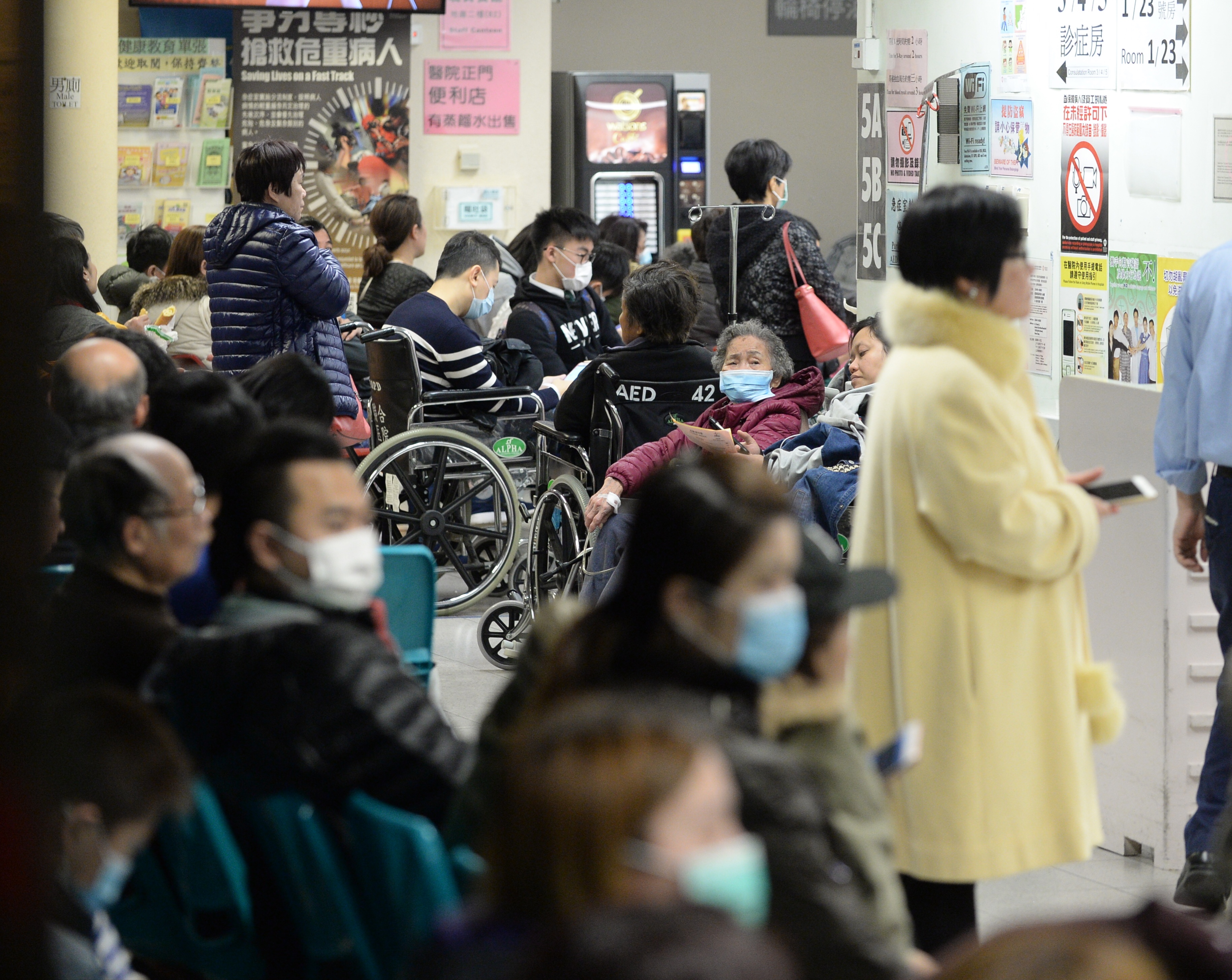 昨日6287人次急症室求诊 14公院爆满
