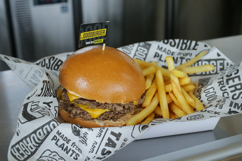 Sink Your Teeth Into Impossible Meat Patties Made With Vegetable Proteins From The Goodburger At Marina Bay