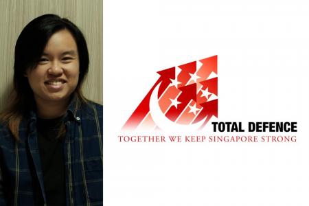 Designer in Total Defence contest: It's feat to have logo shortlisted