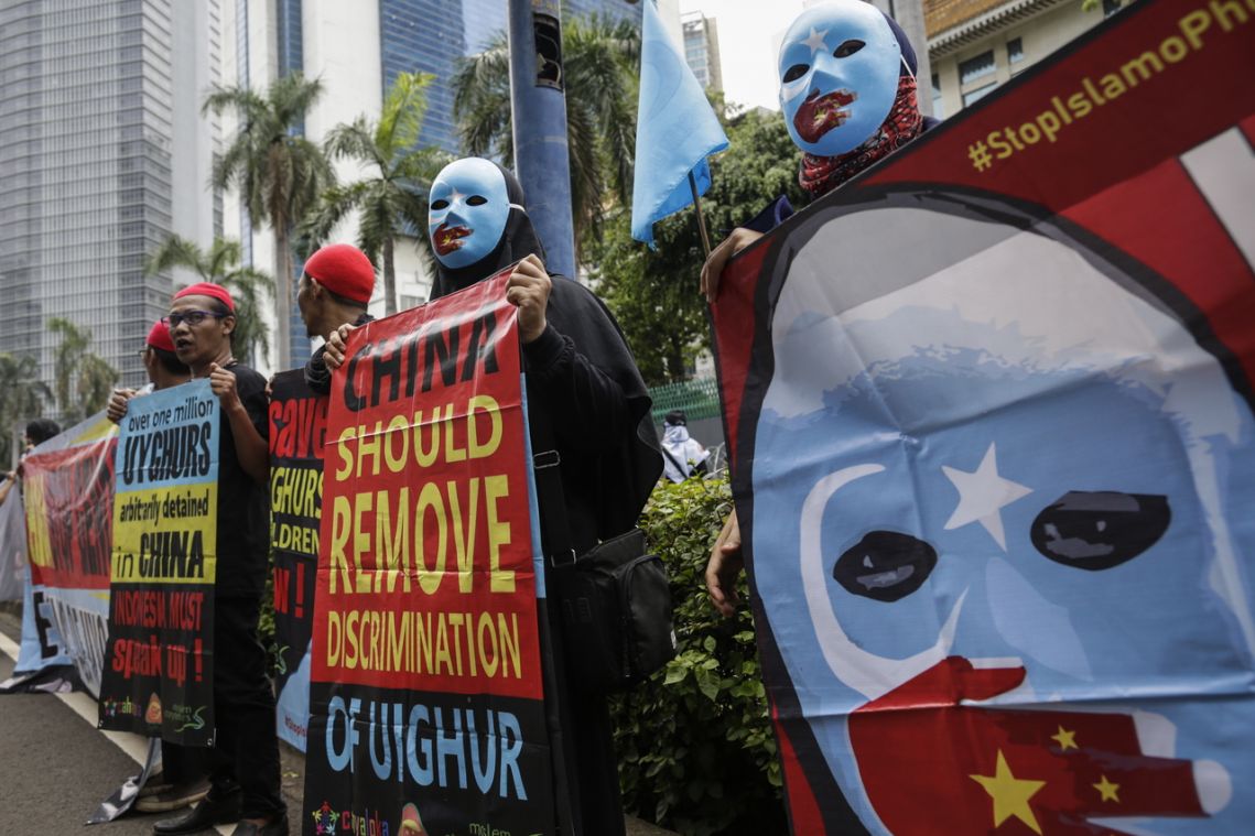 Indonesian Muslims protest China's treatment of Uighurs