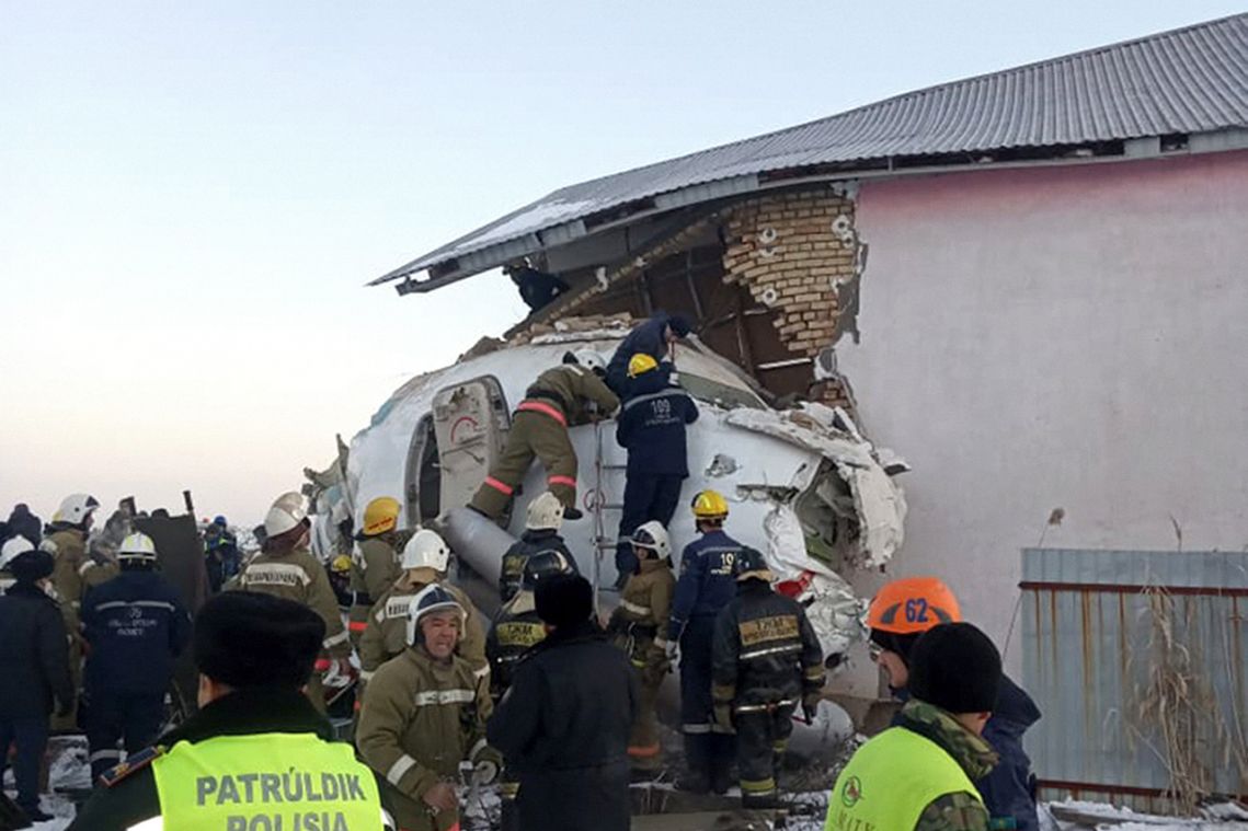 Kazakhstan observes day of mourning after plane crash kills 12