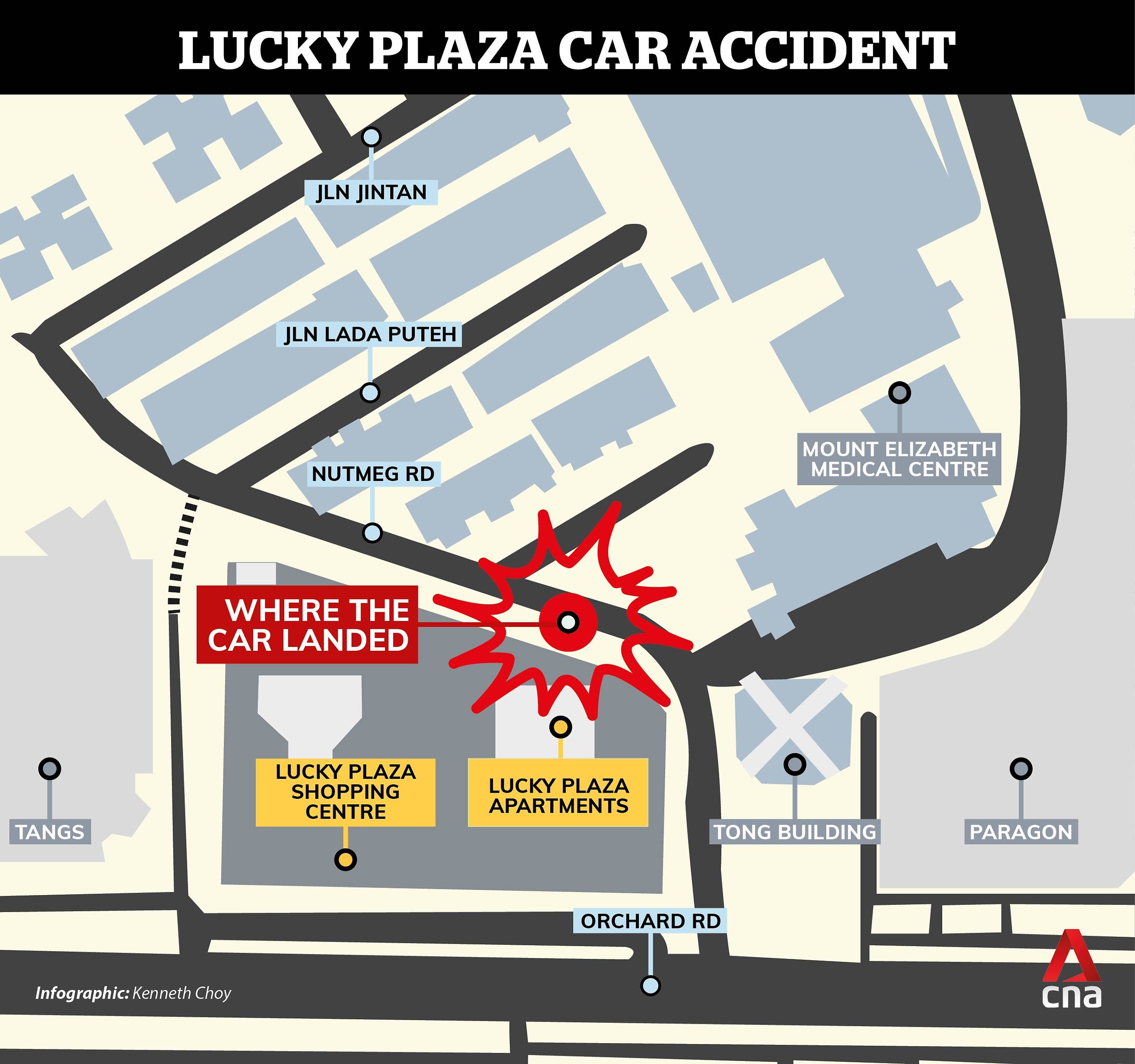 Lucky Plaza accident: CCTV footage emerges of moments before fatal crash
