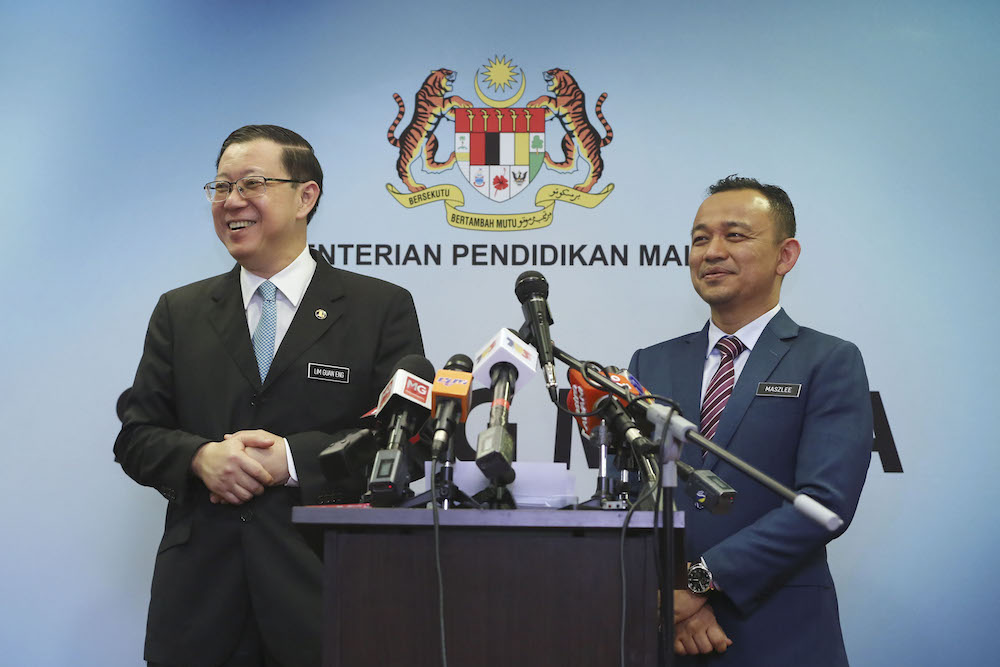 Guan Eng expresses appreciation to Maszlee for his service to govt