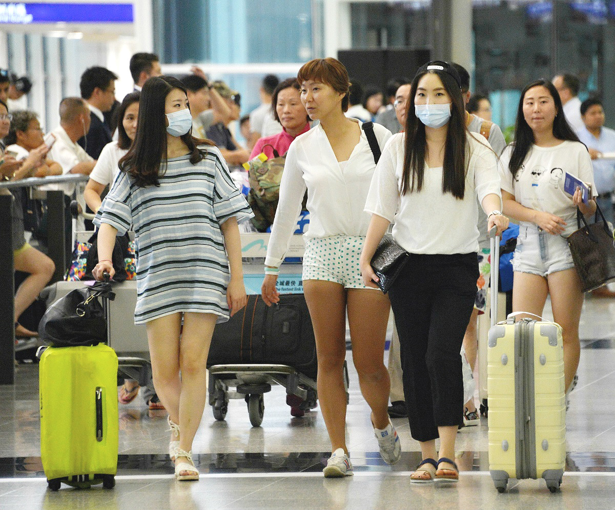 【新冠肺炎】机场明闸口增设红外缐热像仪针对武汉抵港旅客