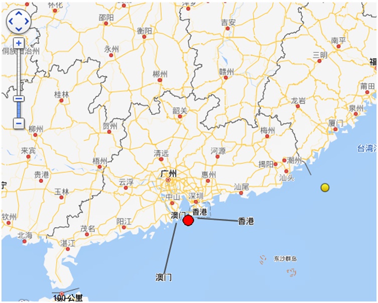 珠海香洲区海域3.5级地震 天文台接逾1200市民有震感报告