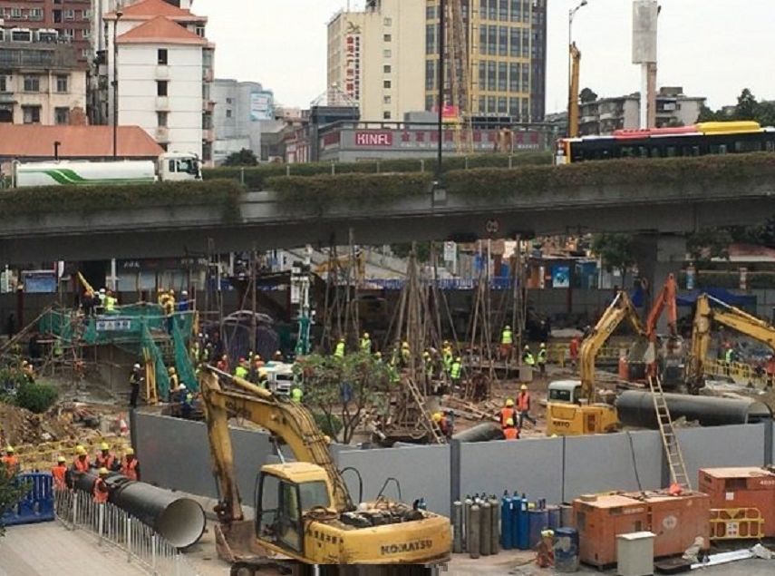 广州地陷至今逾1个月 当局搜出1具遗体