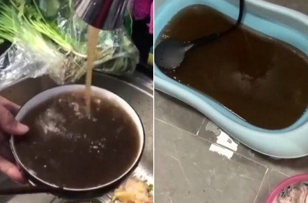 屋苑食水变黄黑　住户：免费豉油
