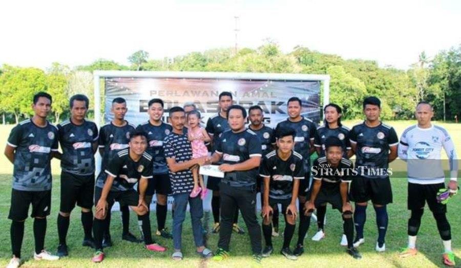 Football match raises funds for heart patient