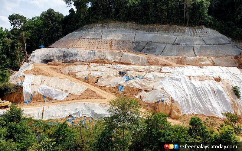 Road project on hill slope leaves condo residents worried