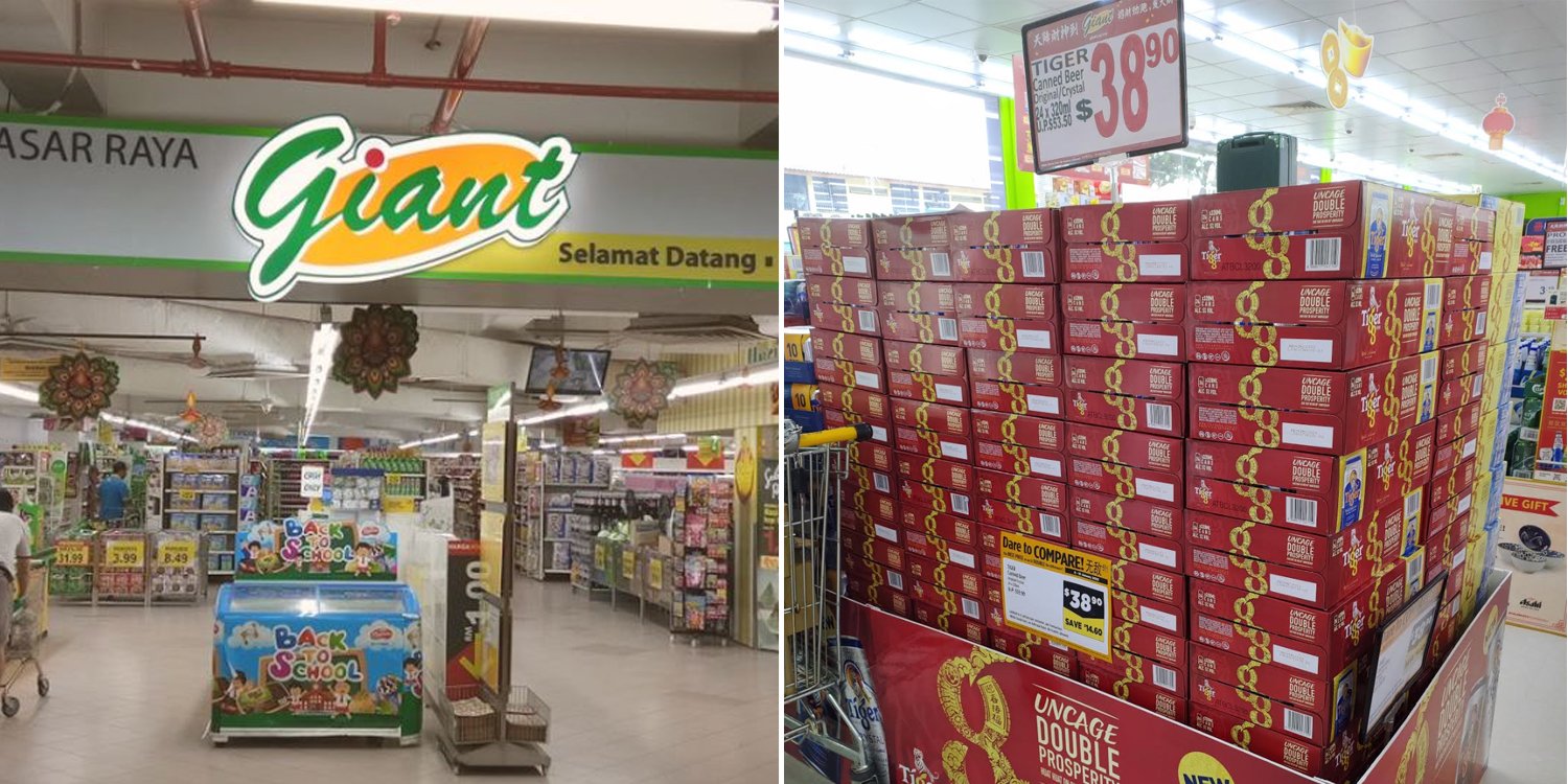 Giant s’pore now has $38.90/Carton tiger beer so you have more to share