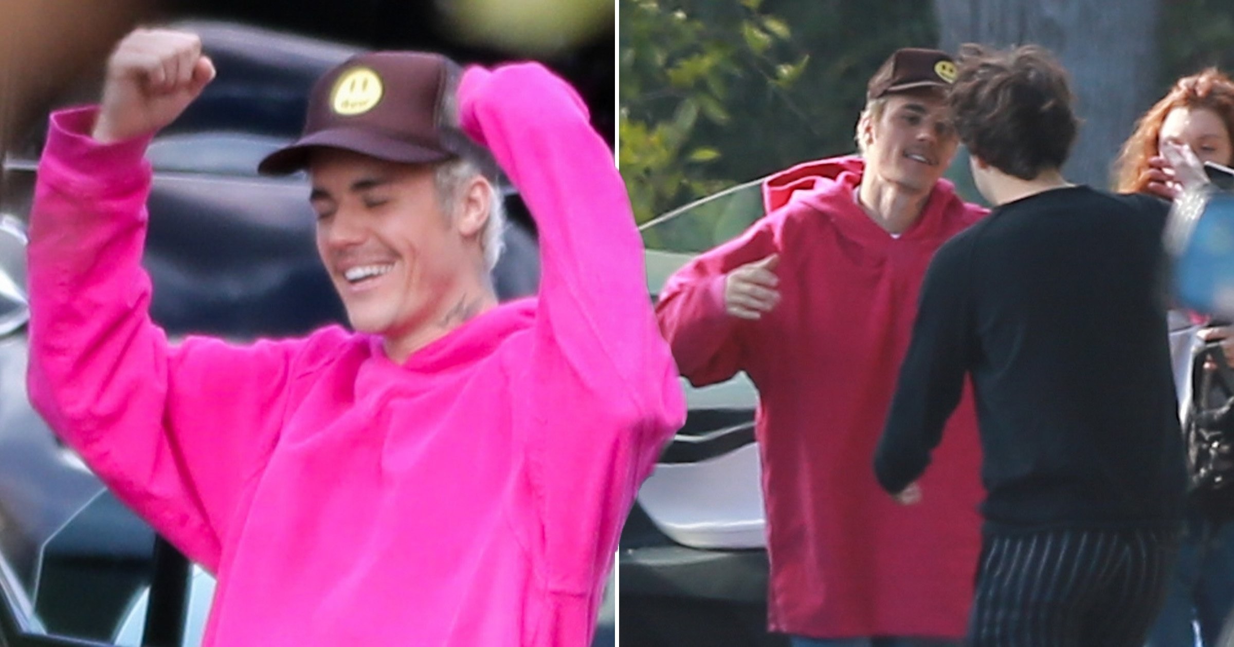 Justin Bieber cheerier than ever as he hangs with David Dobrik and Vlog Squad after Lyme Disease diagnosis