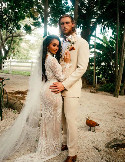 Riverdale’s Vanessa Morgan gets married in stunning lace dress