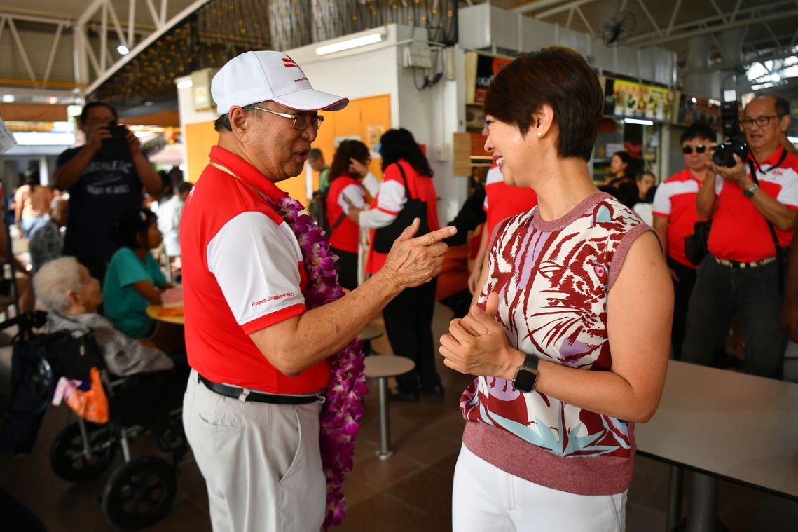 Tan Cheng Bock leads party's first door-to-door visits in West Coast; declines to confirm if PSP will contest in area
