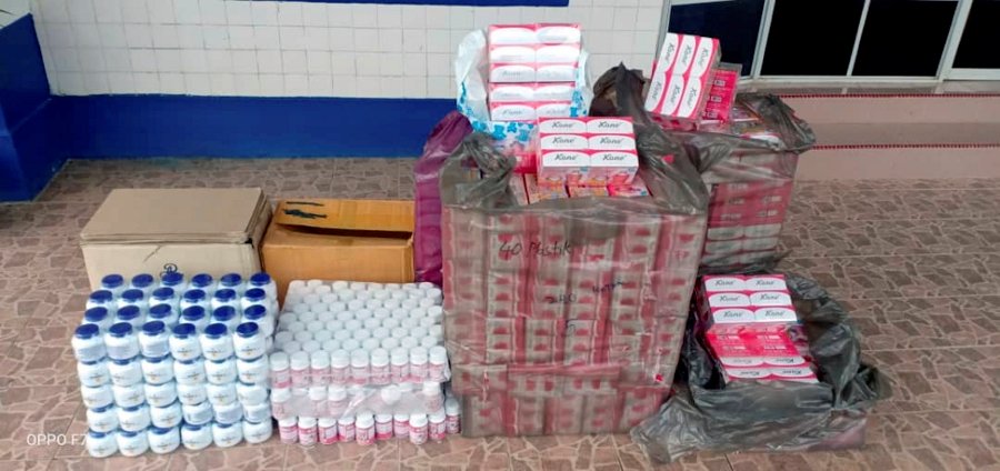 RM42,000 worth of fake cosmetics seized in Rantau Panjang
