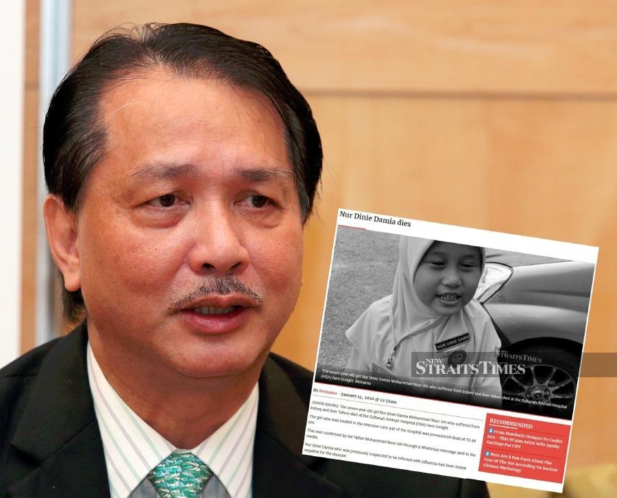 Nur Dinie Damia did not die from Influenza A