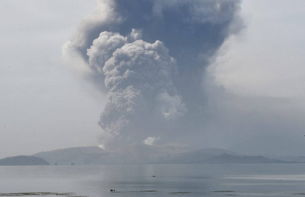 Local flights to Philippines cancelled as Taal volcano spews ash