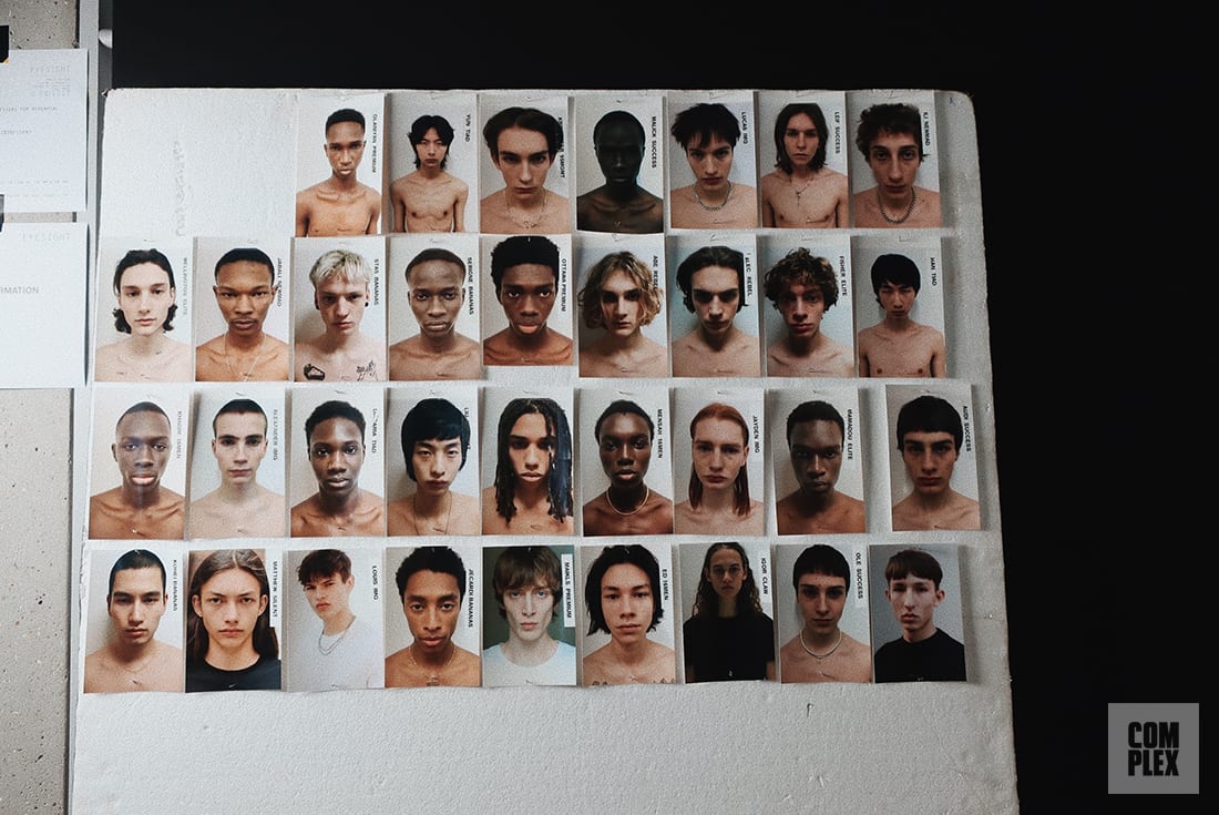 Backstage at Off-White Men's Fall 2020 Show During Paris Fashion Week