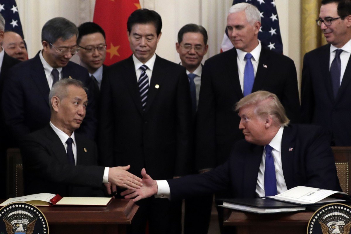 China Vice-Premier Liu He rejects Trump’s suggestion of immediate phase two talks, calling idea ‘unwise’