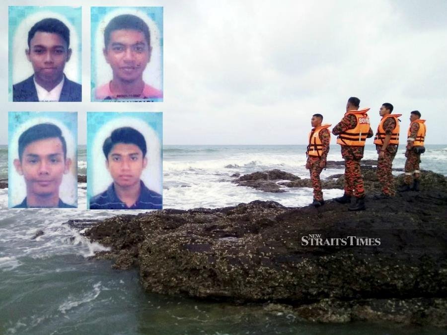 4 polytechnic students feared drowned at Dungun beach