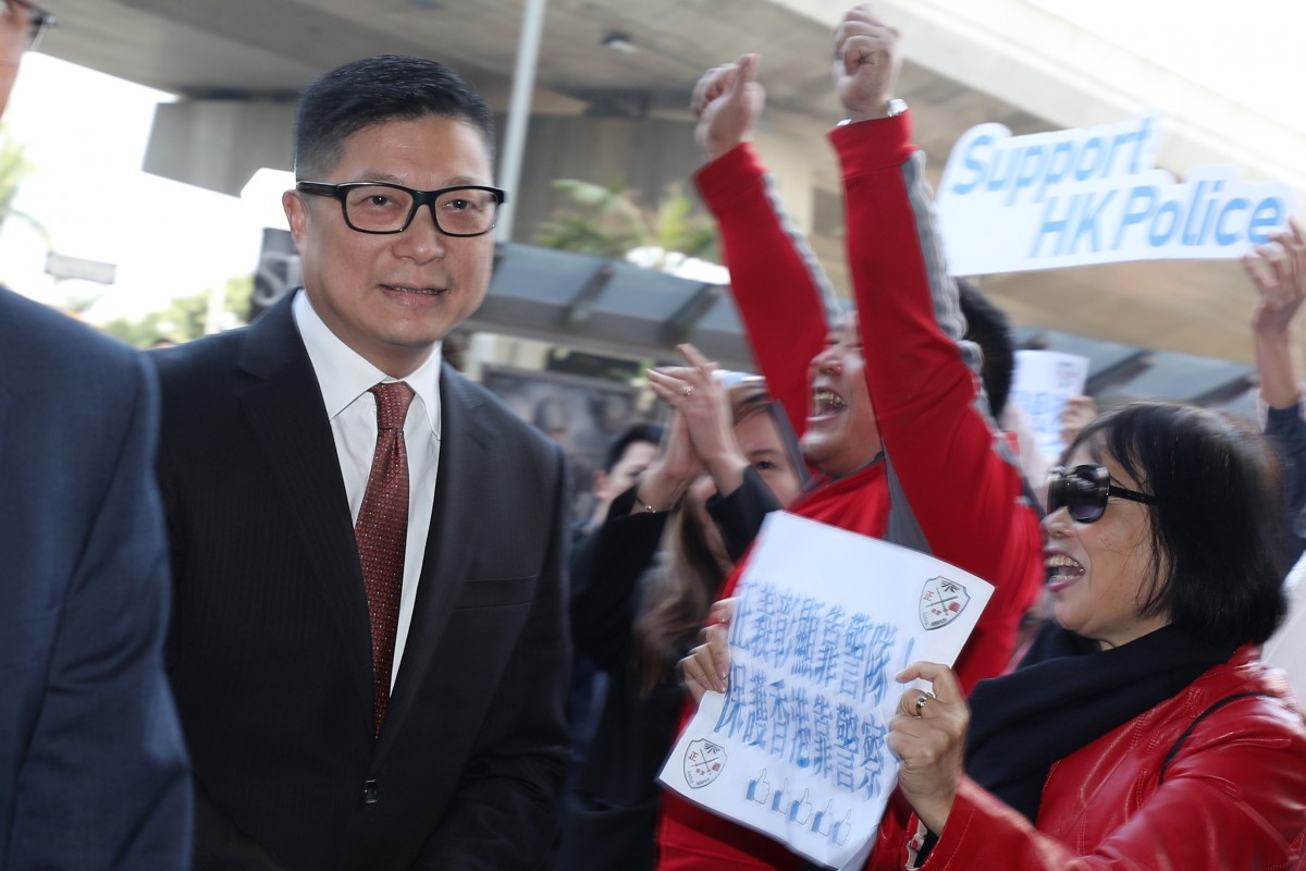 Police chief says 'rioters' should say sorry for damaging Hong Kong