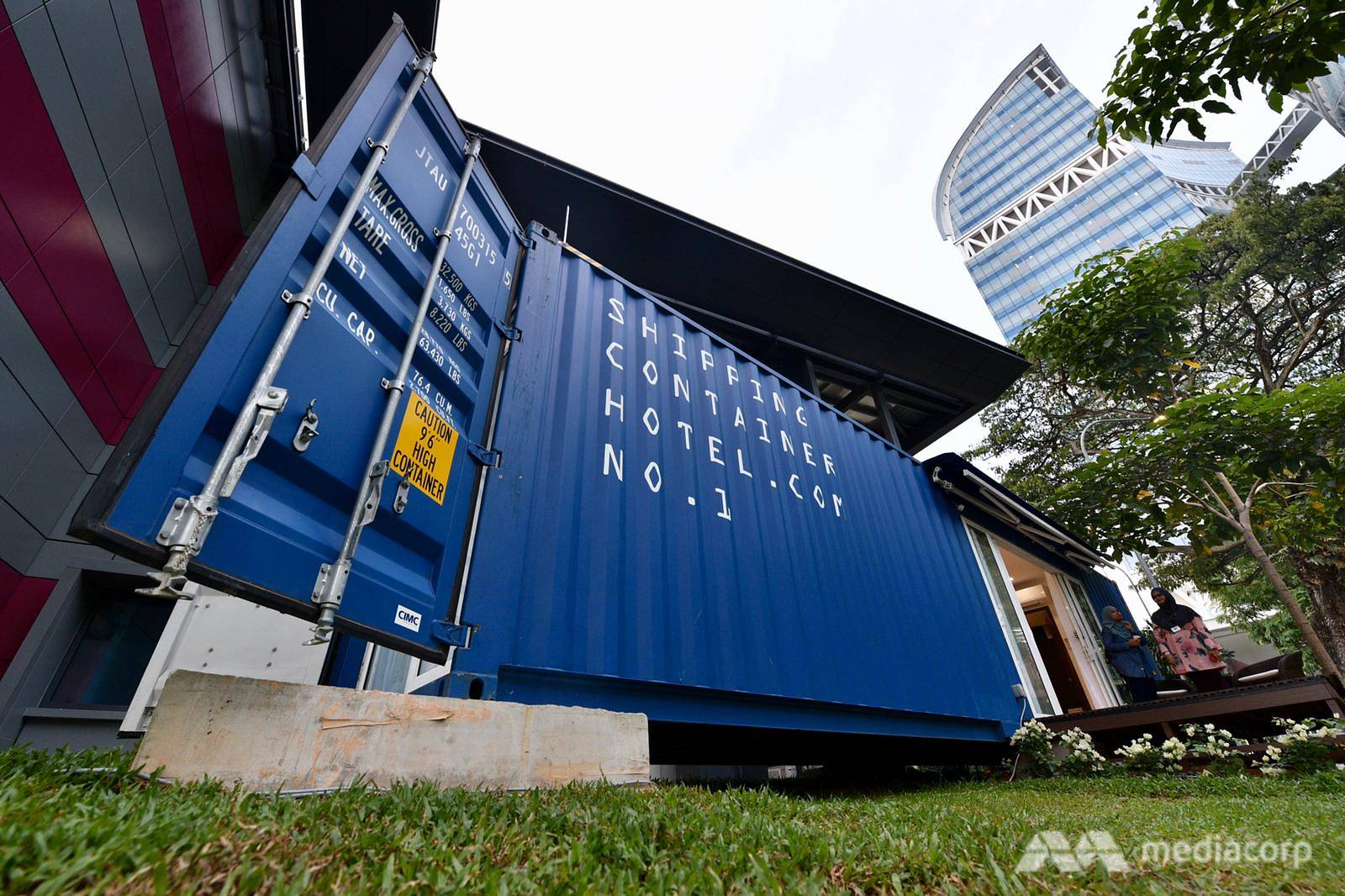 Singapore's first shipping container hotel springs up in one-north