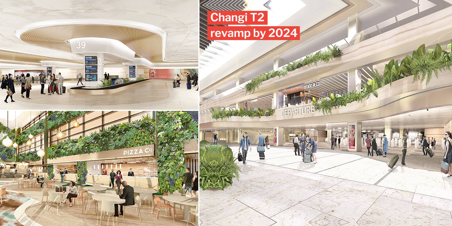 Changi Airport terminal 2 plans eco-friendly revamp with self-service check-in kiosks & new food hall