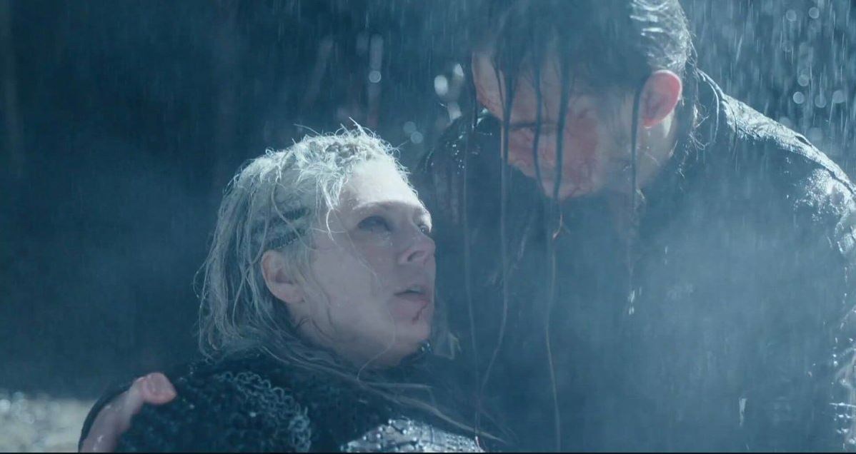 Vikings stars Alexander Ludwig and girlfriend Kristy Dawn Dinsmore sob over Queen Lagertha funeral in heartbreaking video