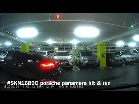 porsche panamera hit cam vehicle & drove away. hit & ran