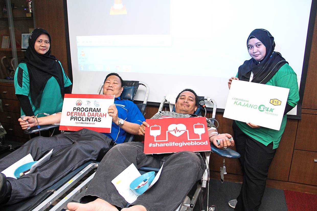 Highway operator helps blood bank up supply