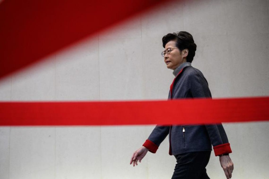 Hong Kong leader Carrie Lam in Davos charm offensive as protests persist