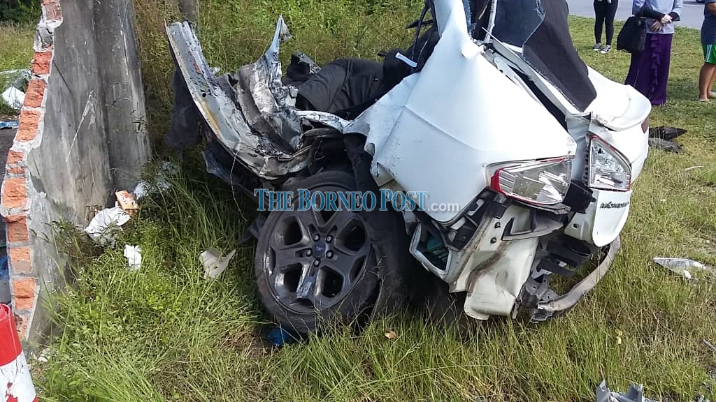 Bruneian killed in horror crash on Tedungan-Limbang road