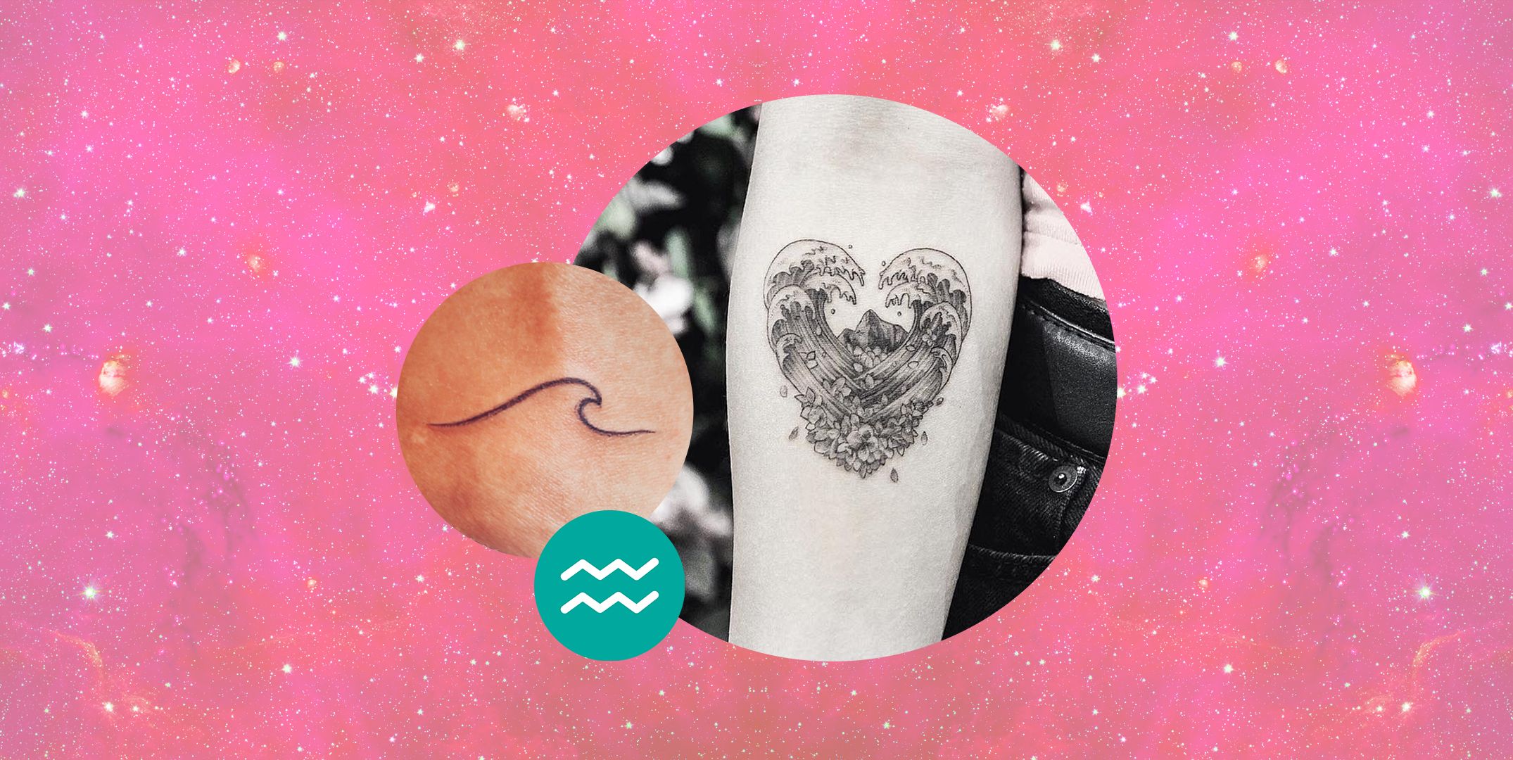 20 Aquarius Tattoo Ideas That Aren't Super Basic, I Swear