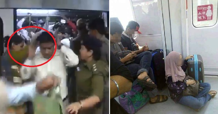 Men Travelling In Ladies-Only Train Coach Punished with Tight Slaps By Police Officers
