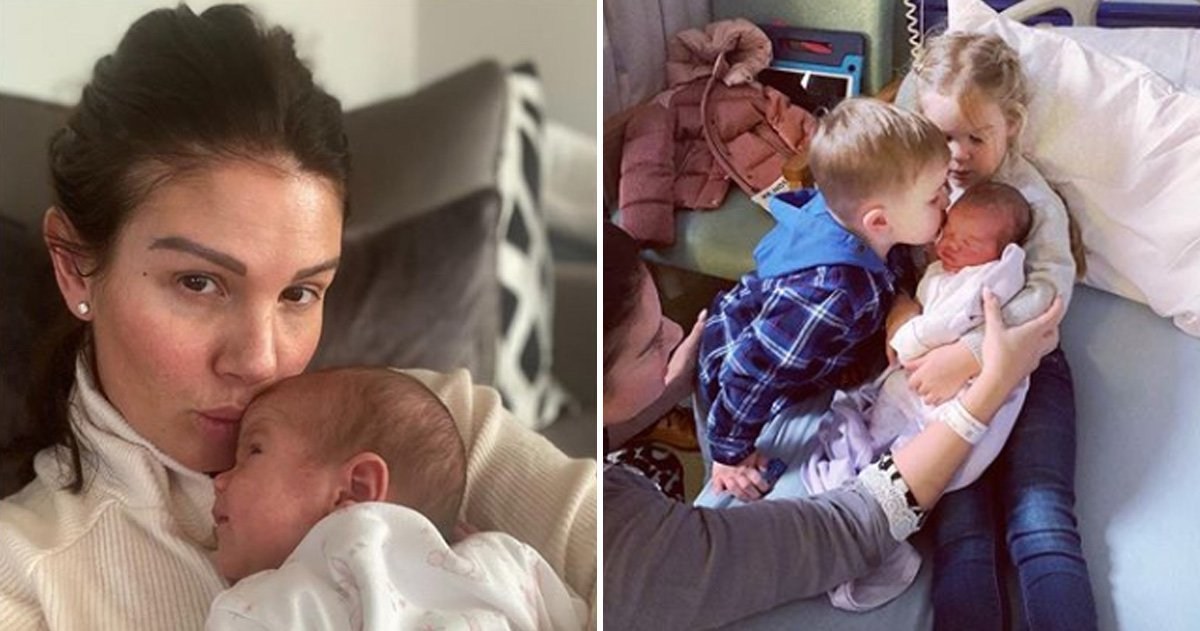 Rebekah Vardy shares beautiful photo of her kids meeting their new baby sister Olivia