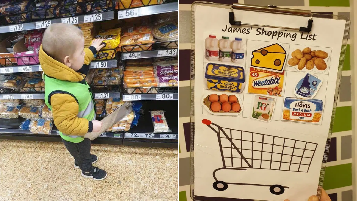 Mum makes son ‘shopping officer’ to help keep him entertained on supermarket trips