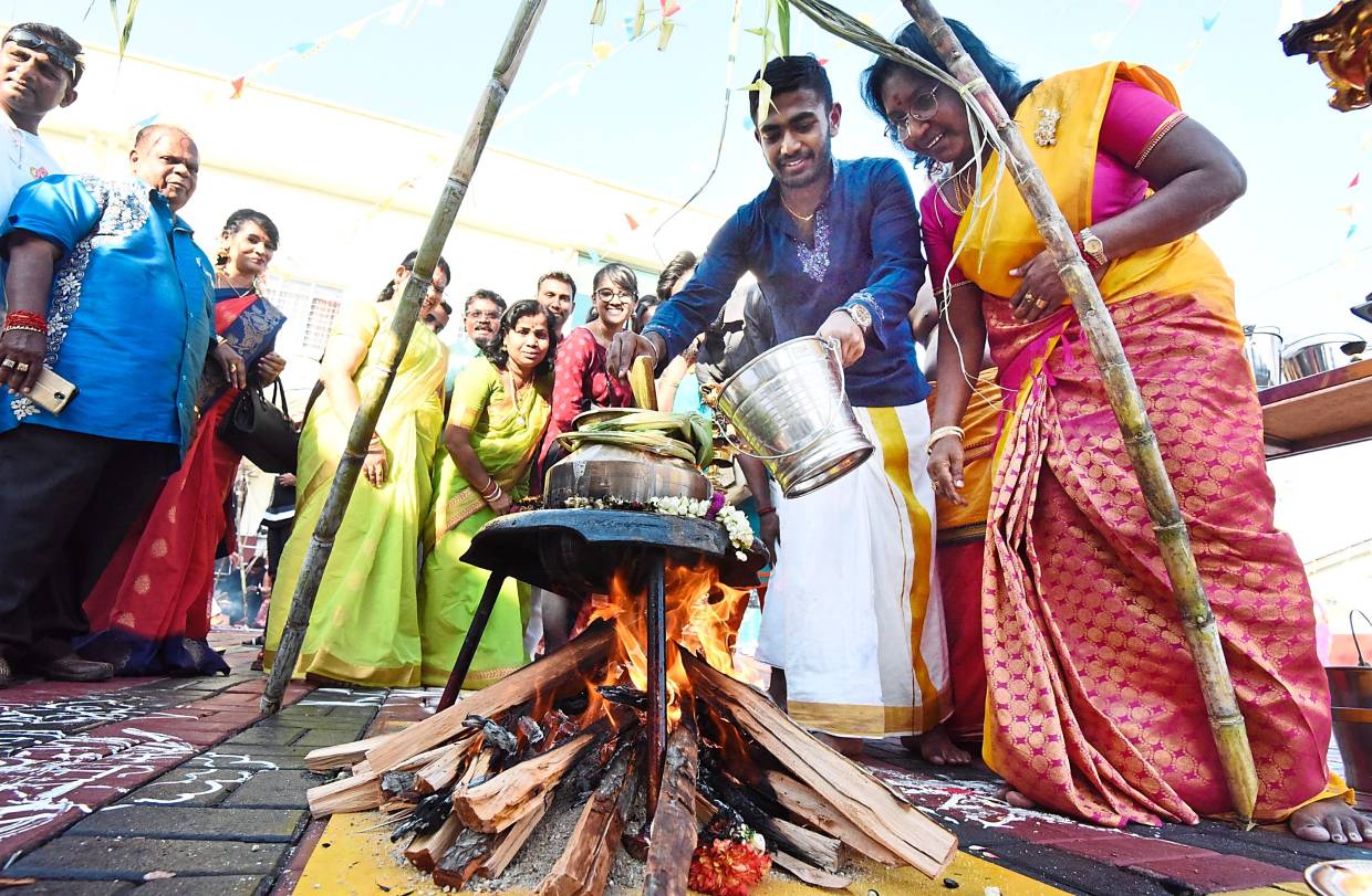 Happiness spilling over at Ponggal event