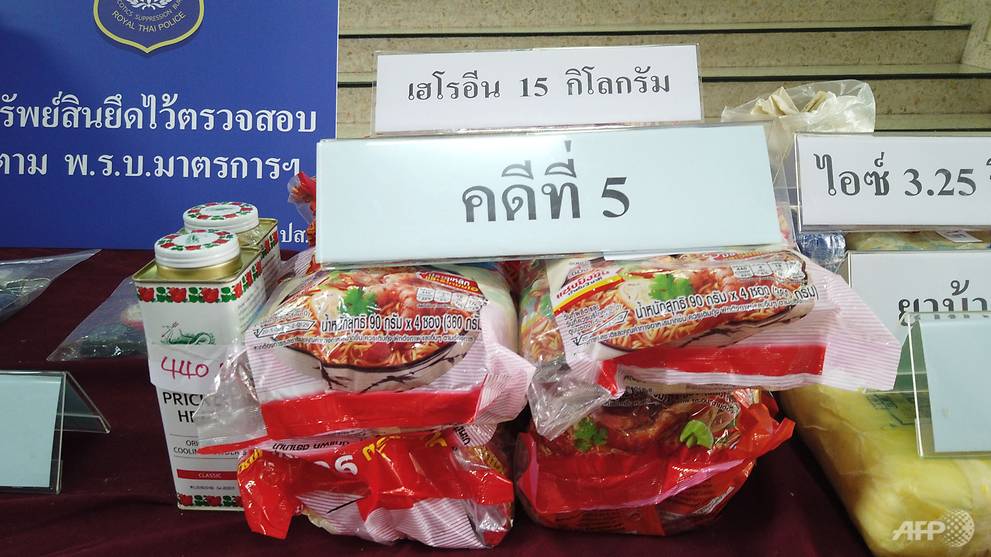 Taiwan duo in hot water for smuggling heroin in instant noodles