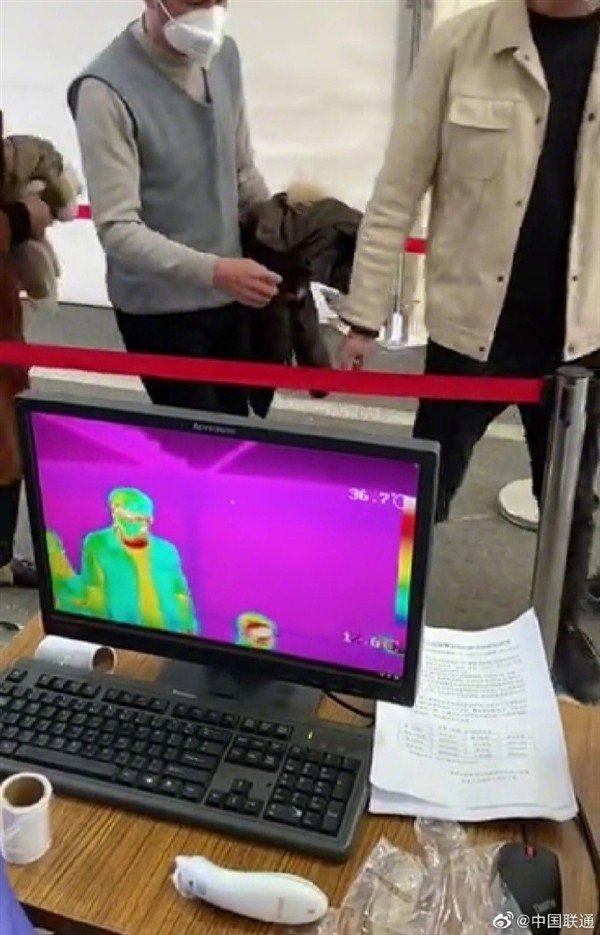 通行效率提高10倍！中国联通推出5G测体温神器