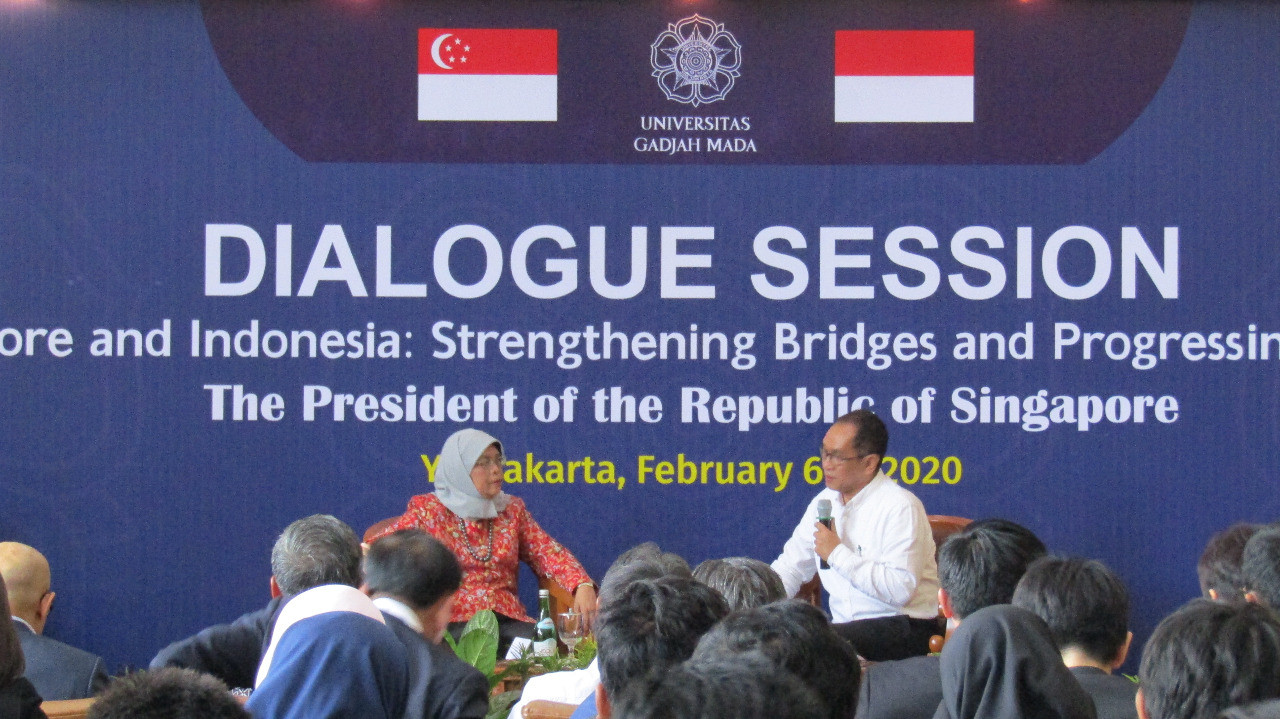 Halimah Yacob wants Indonesian, Singaporean youths to strengthen ties