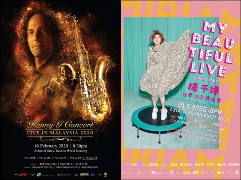 Kenny G, Miriam Yeung concerts in KL to move to new dates
