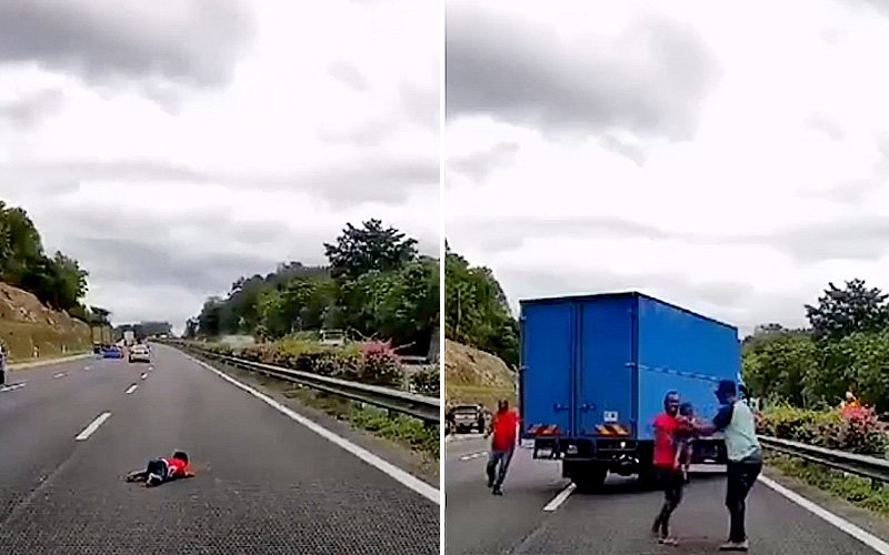 Driver remanded after toddler flung out of car in highway crash