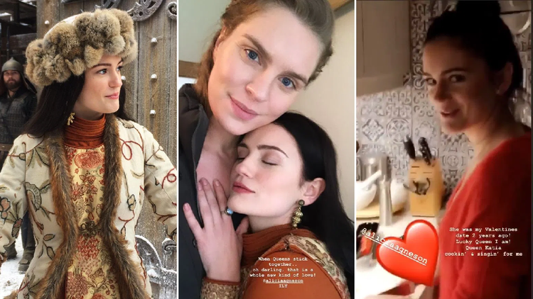 Films Et Séries Tv Avec Alicia Agneson Vikings’ Alicia Agneson cooks dinner for co-star Ragga Ragnars in