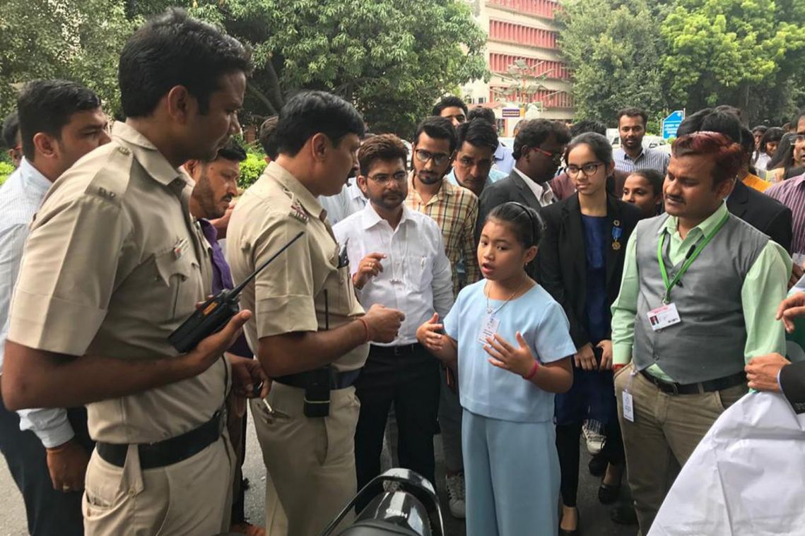 One year on, child climate activist, 8, continues strike outside Indian parliament