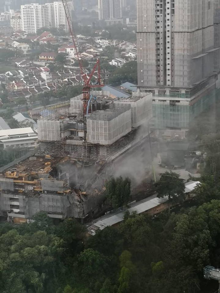隆市兴建中公寓坍塌事故　或因建筑结构失误导致