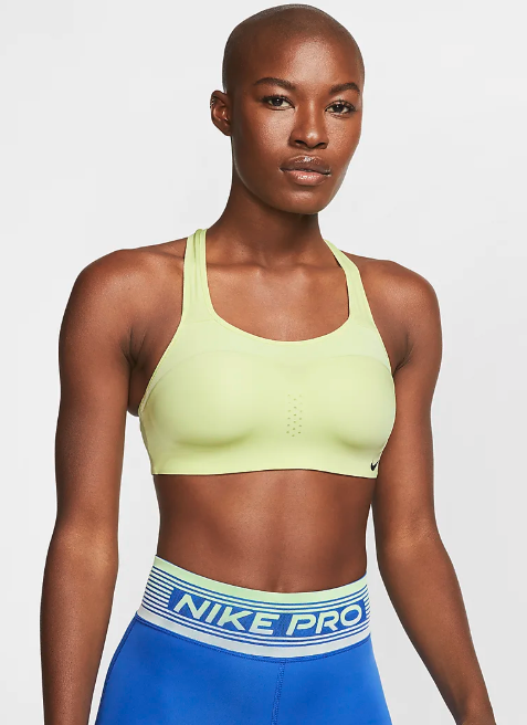 A high impact Nike sports bra with carefully molded cups you can count on  to support you whether you're trying to snag an MVP title on your soccer  team or break…