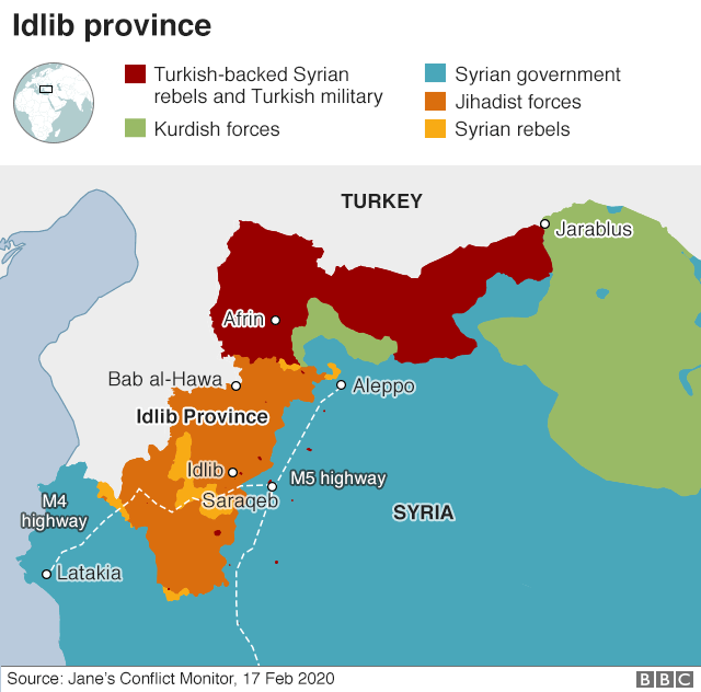 Syria war: Strikes on Idlib 'target schools and hospitals'