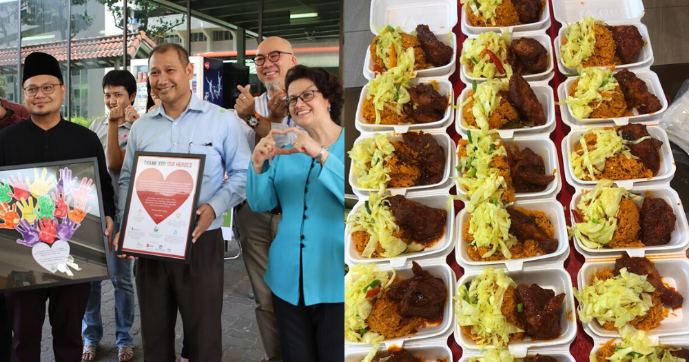 Jurong Polyclinic staff receive 200 lunch boxes from Taman Jurong religious groups