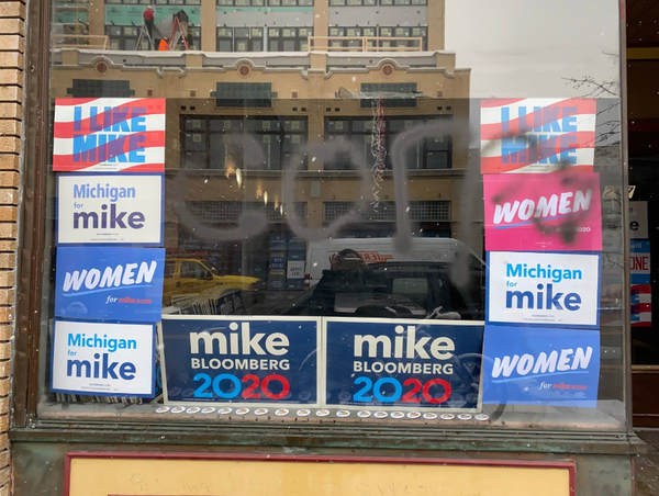 Bloomberg Campaign Blames Sanders Supporters Over Insults in Vandalism